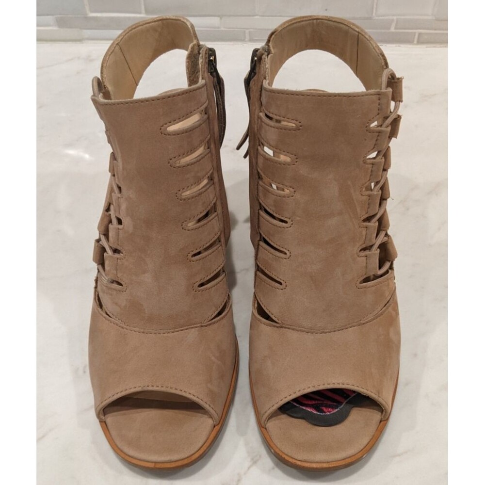 PAUL GREEN Sabrina Nubuck Suede Leather Beige Sandal Slingback US Size 7 - Picture 2 of 13